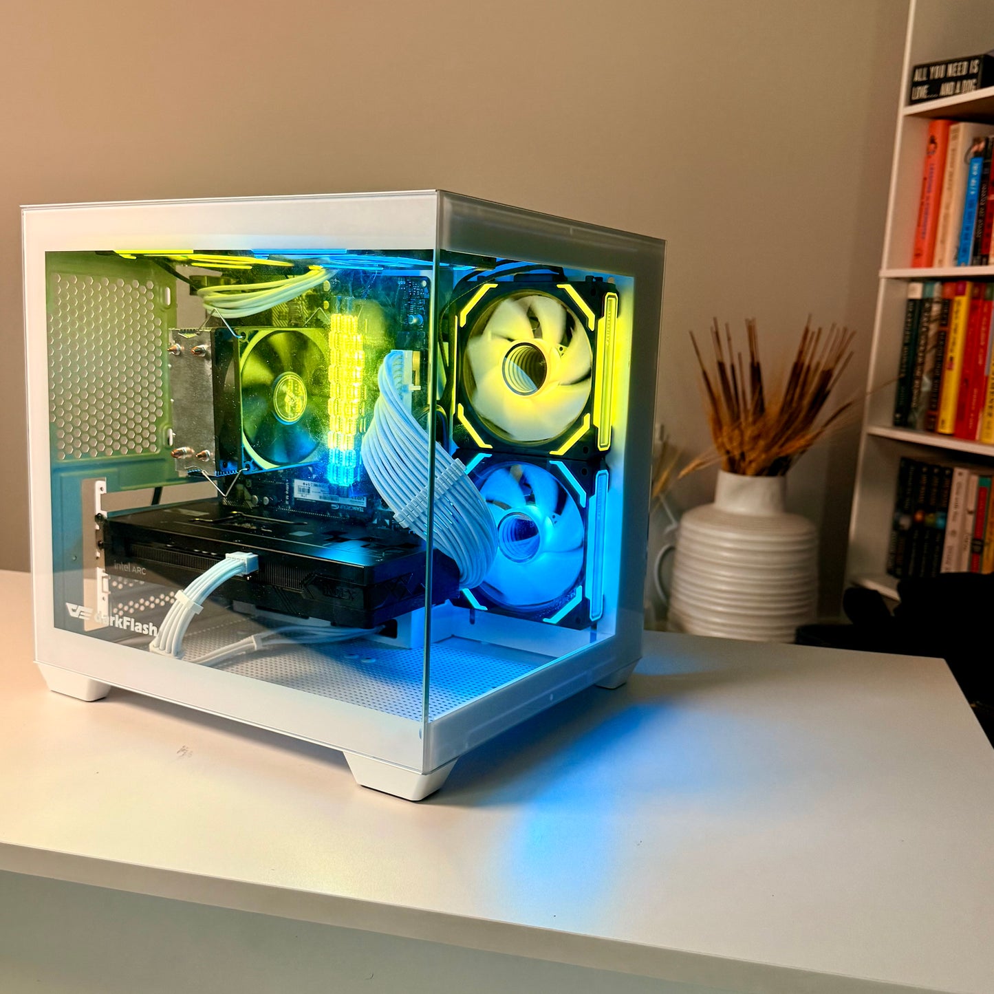 Prebuilt Gaming PC – Ryzen 5, Intel Arc B580 12GB, 16GB RAM, 500W Power Supply – 1080p Gaming Performance