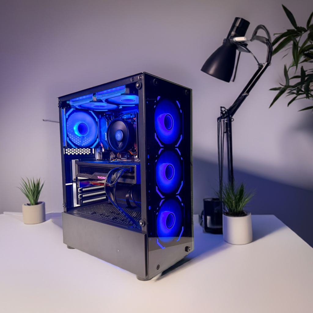 Gaming PC with RX 6800 & Ryzen 5 – 1440p Ultra / 4K Gaming Ready | 32GB RAM | 1TB SSD