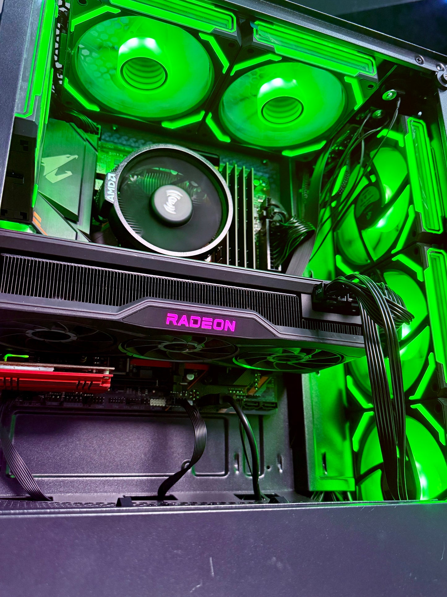 Gaming PC with RX 6800  & Ryzen 5 – 1440p Ultra / 4K Gaming Ready | 32GB RAM | 1TB SSD