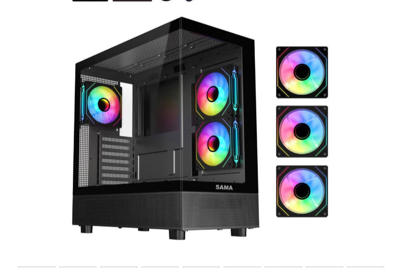 RX 9070 + Ryzen 5 9600X Gaming PC – 4K Monster with 2TB Gen4 SSD & 32GB DDR5